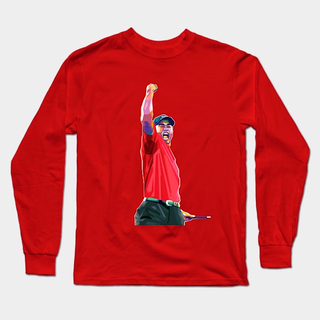 Tiger Woods Long Sleeve T-Shirt by giltopann